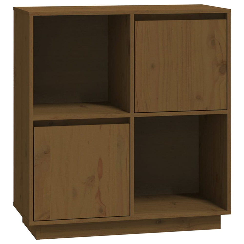 Honigbraunes Kiefer Massivholz Sideboard 74 cm