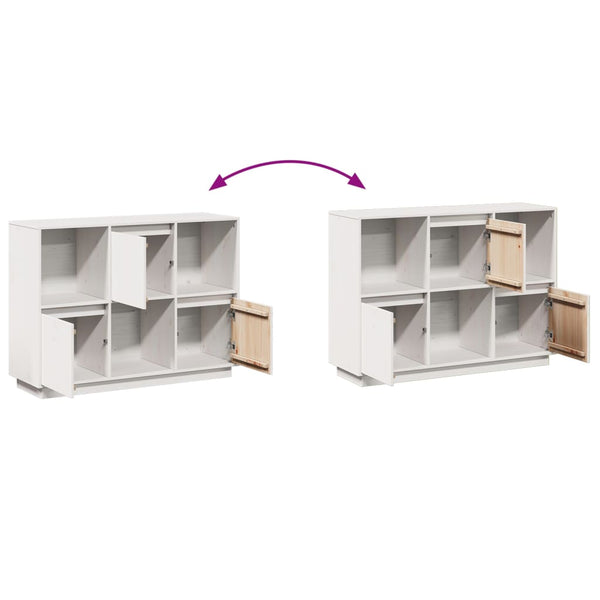 Weißes Kiefer Sideboard, 110cm