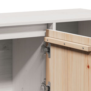 Weißes Kiefer Sideboard, 110cm