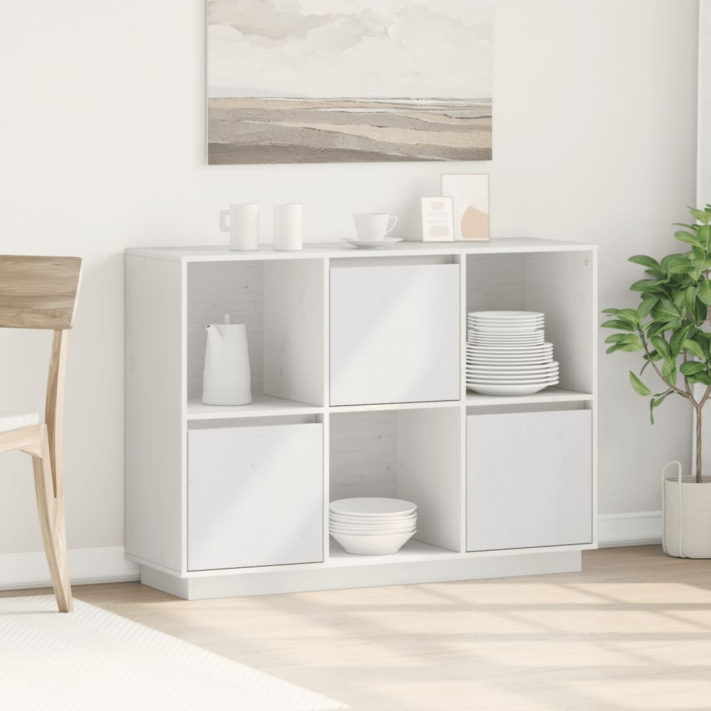 Weißes Kiefer Sideboard, 110cm
