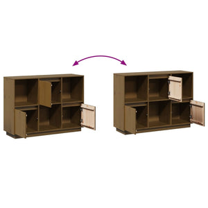 Sideboard Honigbraun Kiefer Massivholz 110,5cm