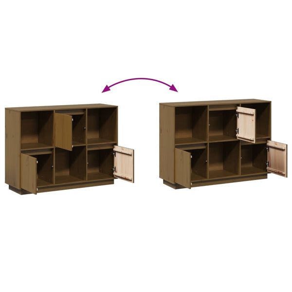 Sideboard Honigbraun Kiefer Massivholz 110,5cm