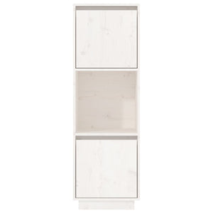 Highboard Weiß Kiefer Massivholz 38x117 cm