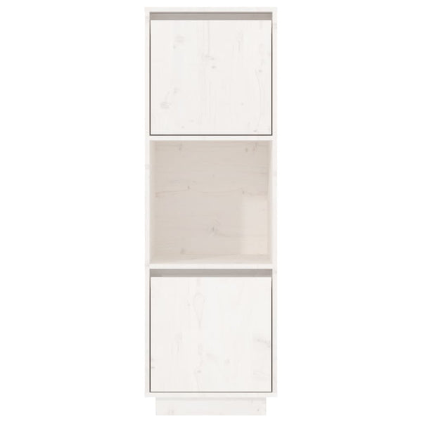 Highboard Weiß Kiefer Massivholz 38x117 cm