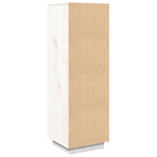 Highboard Weiß Kiefer Massivholz 38x117 cm