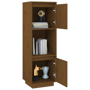 Highboard Honigbraun Kiefer Massivholz