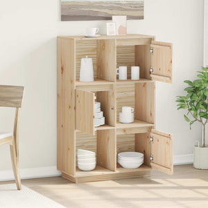 Highboard Kiefer Massivholz 74x35x117 cm