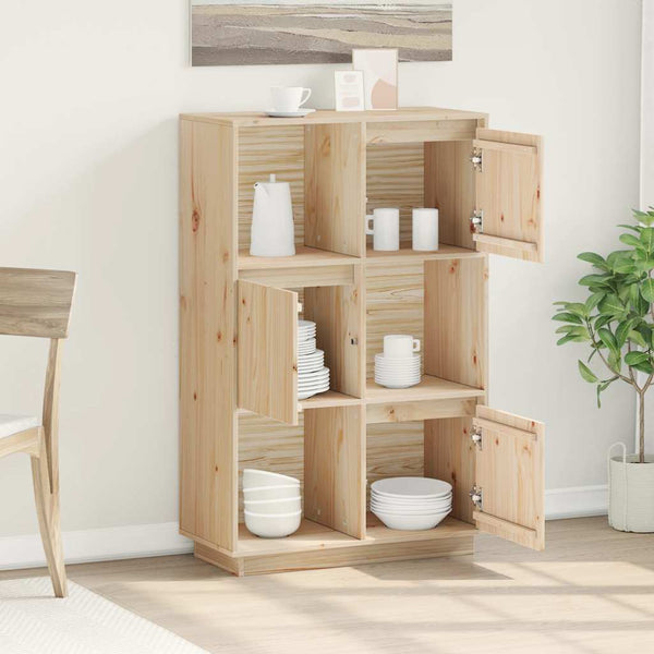 Highboard Kiefer Massivholz 74x35x117 cm