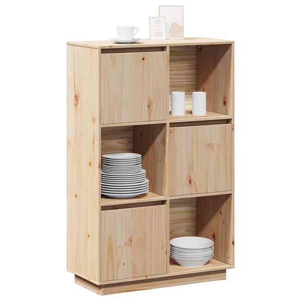 Highboard Kiefer Massivholz 74x35x117 cm