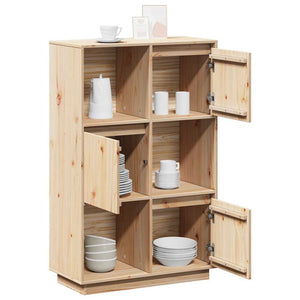 Highboard Kiefer Massivholz 74x35x117 cm