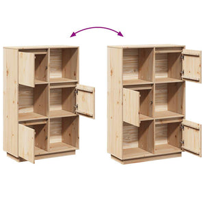 Highboard Kiefer Massivholz 74x35x117 cm
