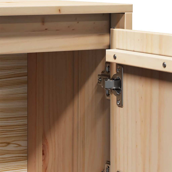 Highboard Kiefer Massivholz 74x35x117 cm