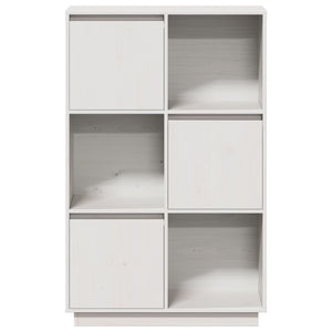 Highboard Weiß 74x35x117cm Kiefer Massivholz