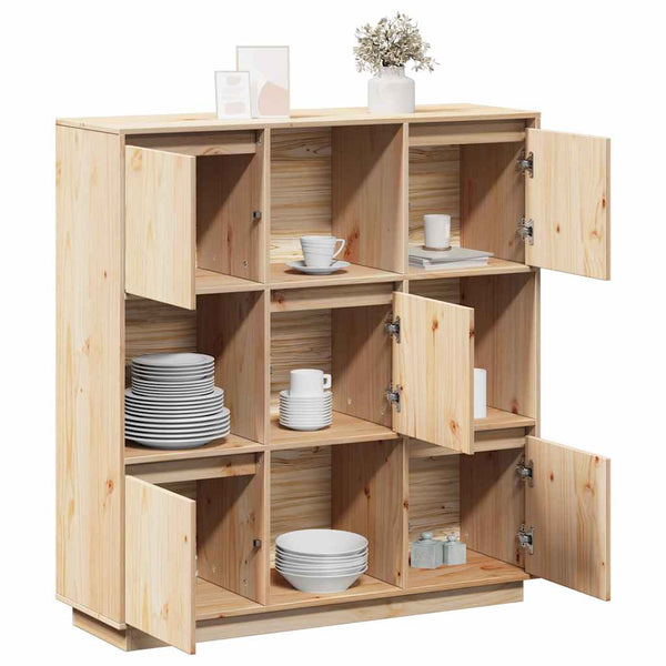 Massivholz Highboard Kiefer 110,5 cm