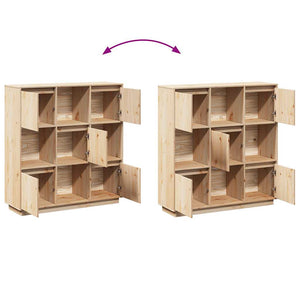 Massivholz Highboard Kiefer 110,5 cm