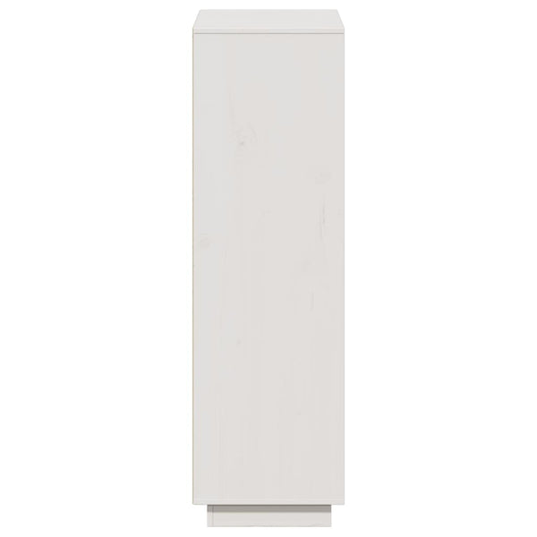 Highboard Weiß Kiefer Massivholz 110,5 cm