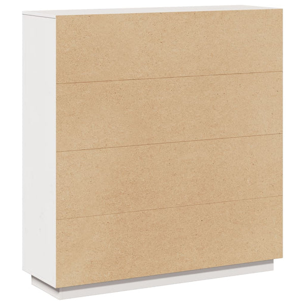 Highboard Weiß Kiefer Massivholz 110,5 cm