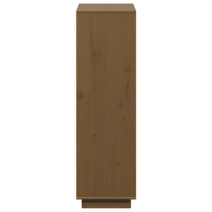 Highboard Honigbraun Kiefer Massivholz 110,5 cm