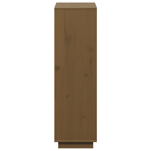 Highboard Honigbraun Kiefer Massivholz 110,5 cm