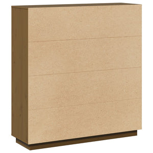 Highboard Honigbraun Kiefer Massivholz 110,5 cm