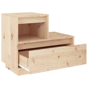 Massivholz Nachttisch Kiefer 60x34x51 cm