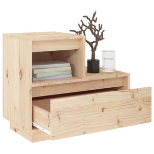 Massivholz Nachttisch Kiefer 60x34x51 cm