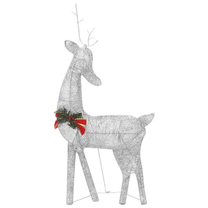LED Rentier Weihnachtsdeko Silber 270cm