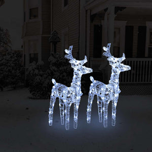 LED Rentiere Kaltweiß, 2er Set