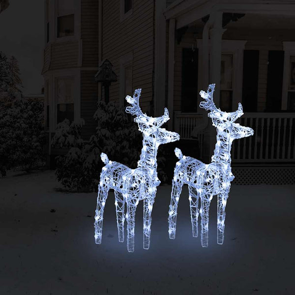 LED Rentiere Kaltweiß, 2er Set
