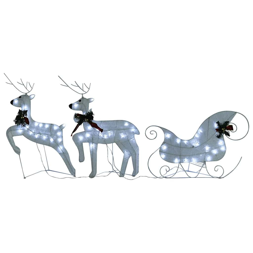 Rentier mit Schlitten Weihnachtsdeko – 60 LEDs
