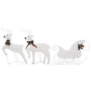 Rentier mit Schlitten Weihnachtsdeko – 60 LEDs
