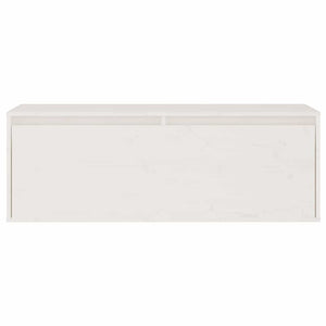 3-teiliges TV-Schrank-Set Weißes Massivholz Kiefer