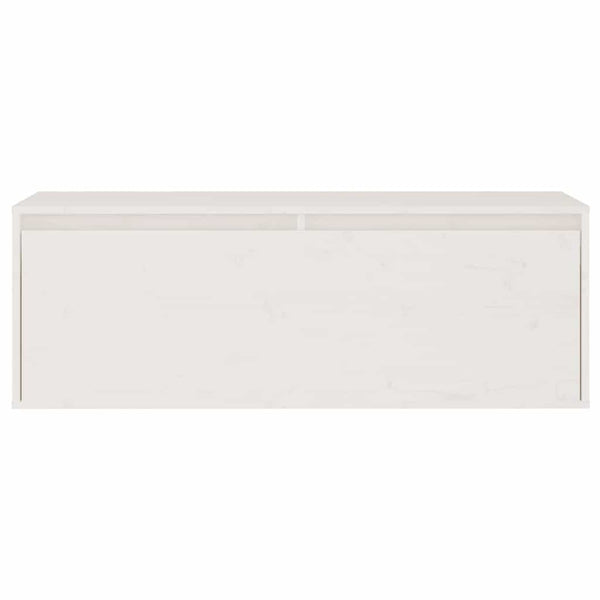 3-teiliges TV-Schrank-Set Weißes Massivholz Kiefer