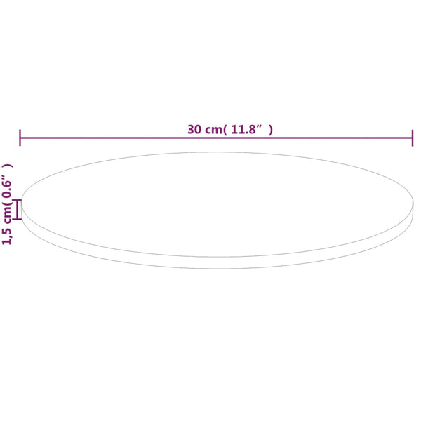 Runde Tischplatte Eiche Ø30cm