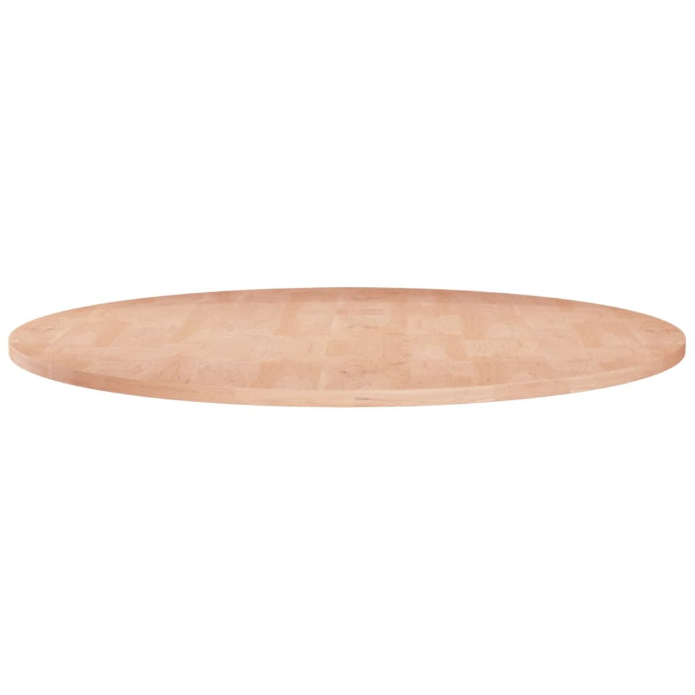 vidaXL Plateau de table rond Ø80x1,5 cm Bois de chêne massif non traité