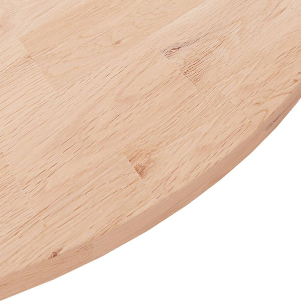 Runde Tischplatte Ø90cm Eiche Massivholz