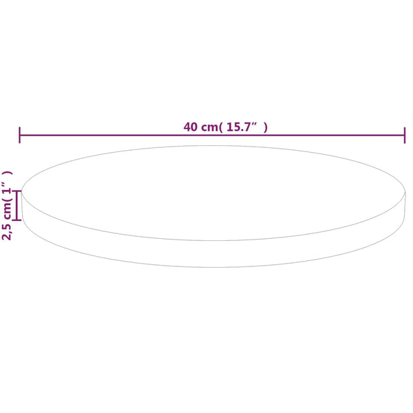 Runde Tischplatte Eiche Ø40cm