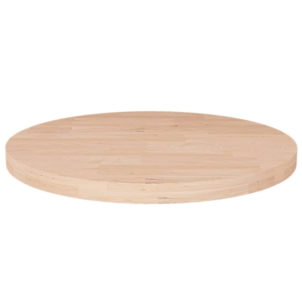 Runde Tischplatte Ø50cm Eiche Massivholz