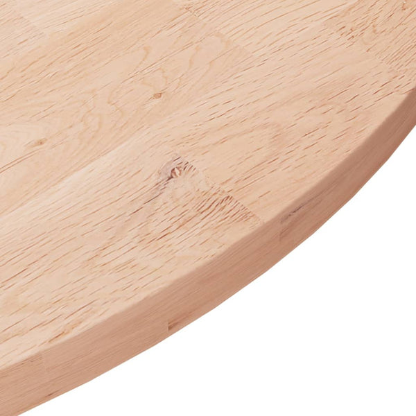Runde Tischplatte Eiche Massivholz Ø80cm