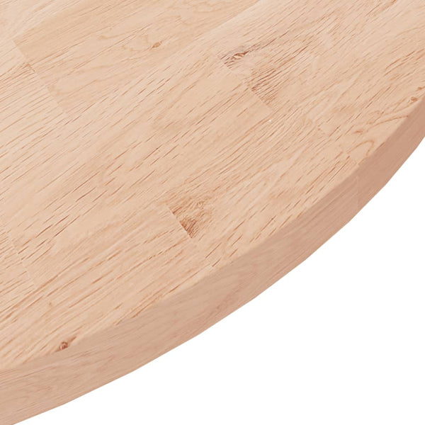 Runde Tischplatte Ø90cm Eiche Massivholz
