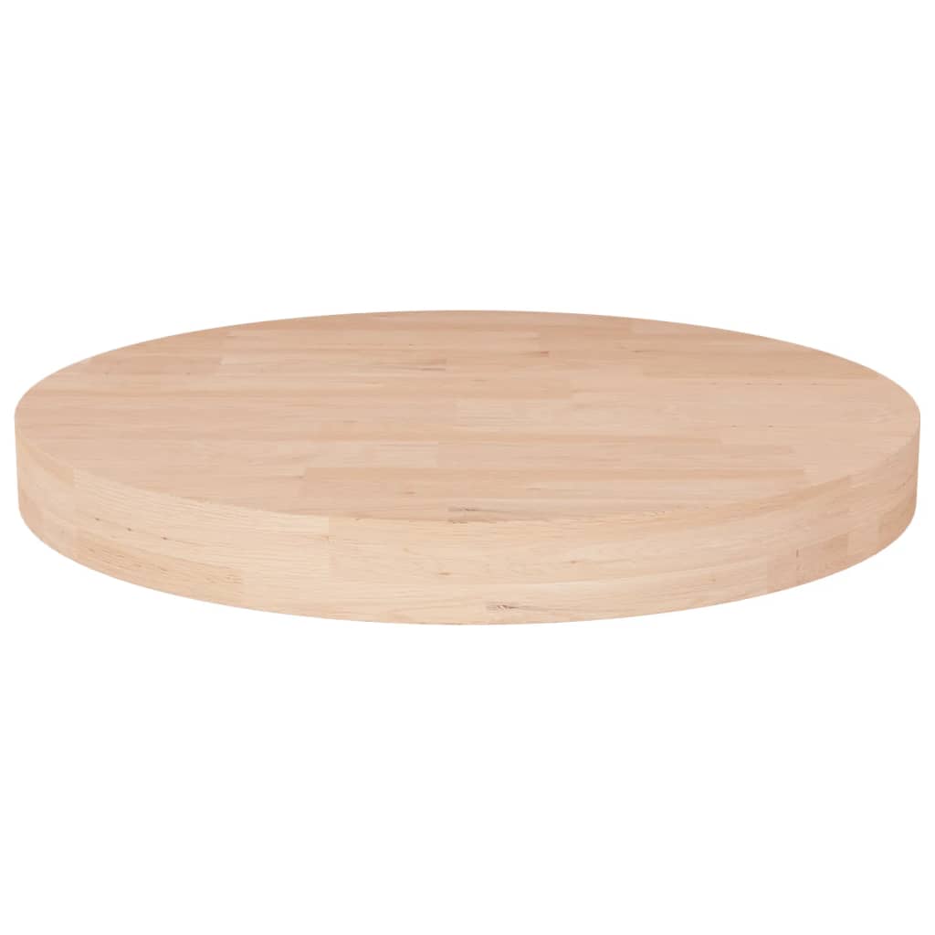 Runde Tischplatte Eiche Massivholz Ø40cm