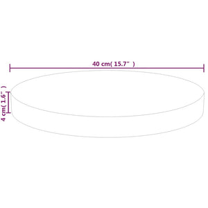 Runde Tischplatte Eiche Massivholz Ø40cm
