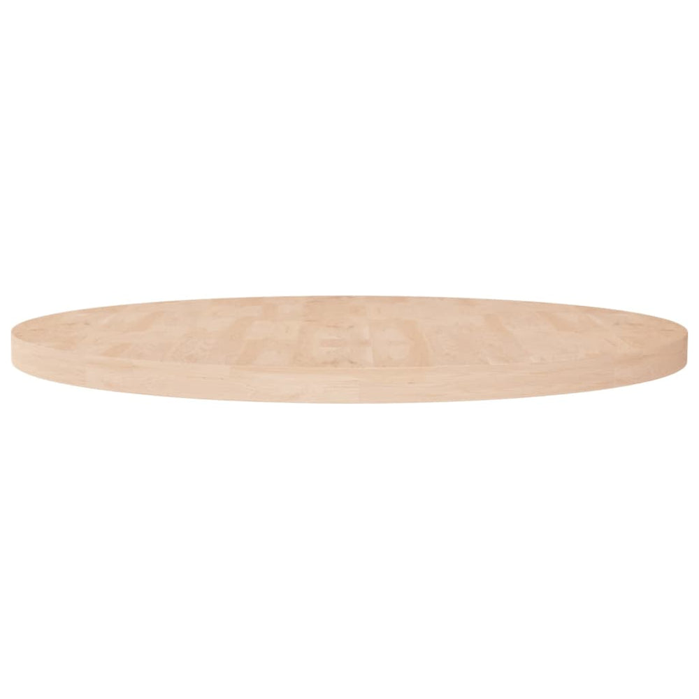 vidaXL Plateau de table rond Ø90x4 cm Bois de chêne massif non traité