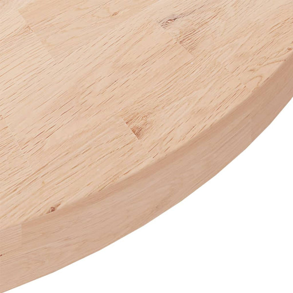 Runde Tischplatte Ø90cm Eiche Massivholz