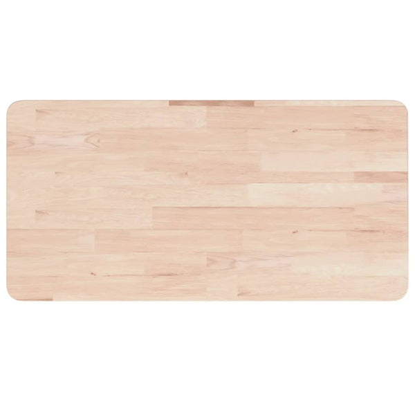 Massivholz Waschtischplatte Eiche 80x40 cm