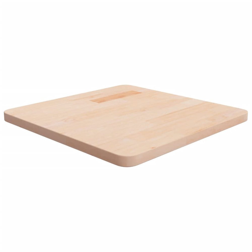 vidaXL Plateau de table carré 50x50x2,5 cm en chêne non traité