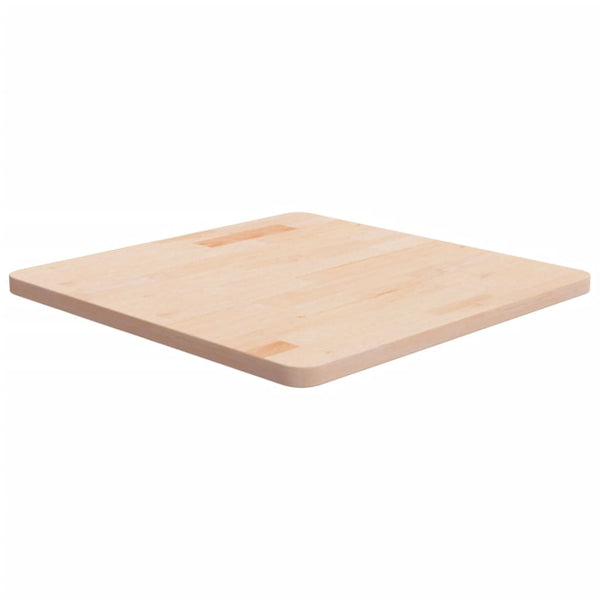 vidaXL Plateau de Table Carré 60x60x2,5 cm Bois de Chêne Brut