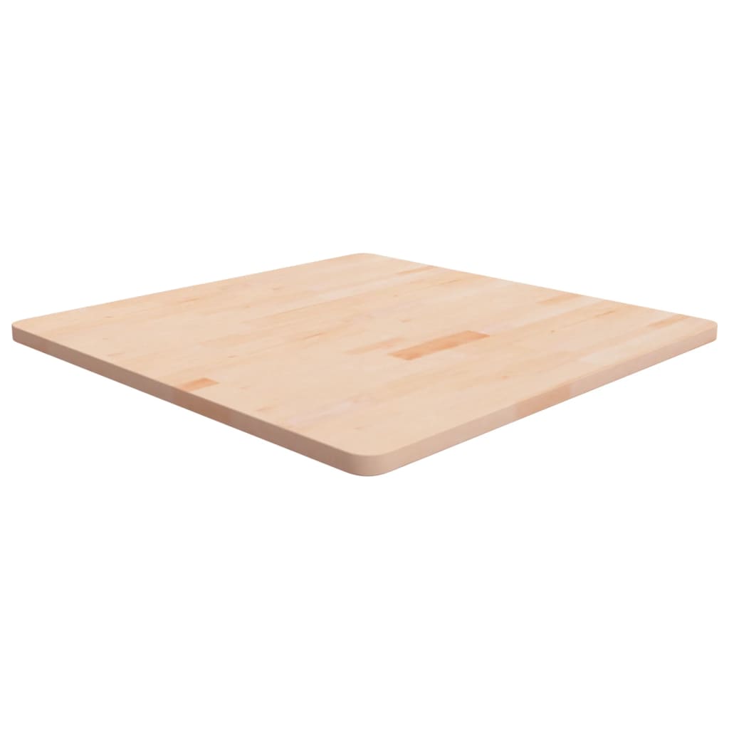 vidaXL Plateau de table carré 80x80x2,5 cm en chêne non traité