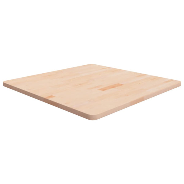 vidaXL Plateau de table carré 80x80x2,5 cm en chêne non traité