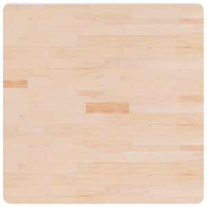 vidaXL Plateau de table carré 80x80x2,5 cm en chêne non traité